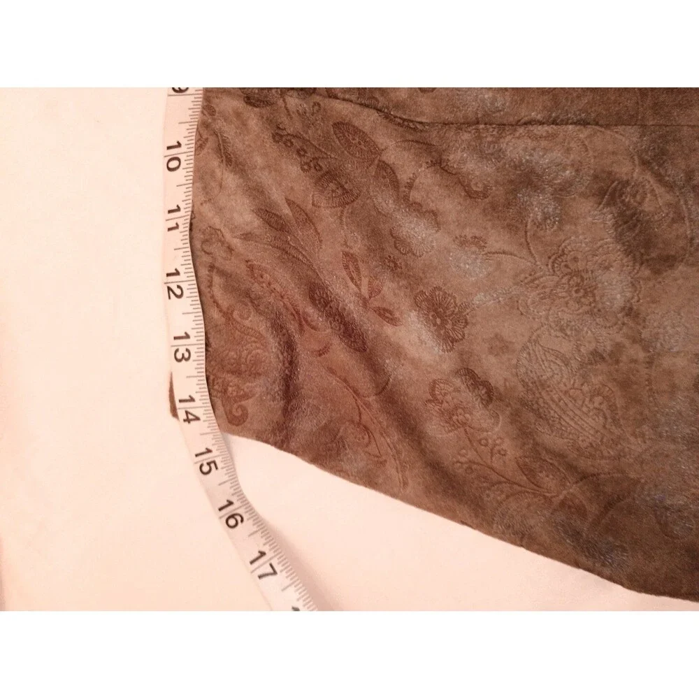 Christopher & Banks Size 4 brown floral skirt A line measurements in pics